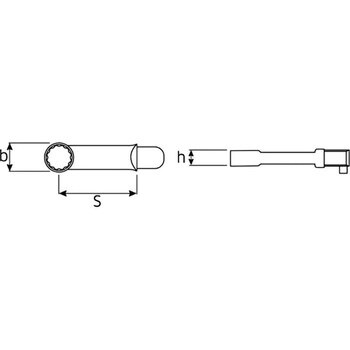 732G/10-13 トルクレンチ差替ヘッド(メガネ) 1個 STAHLWILLE