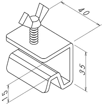 NSP・KR型枠(45・50mm)浮上り防止金具2 クイックタイプ - NSP