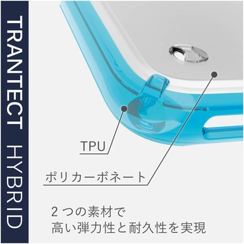 iPhoneX iPhoneXS ケース カバー TPU ポリカーボネート ストラップホール付 シンプル エレコム
