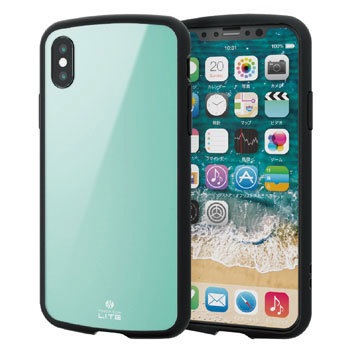 PM-A18BTSLBUL iPhoneX iPhoneXS �P�[�X �J�o�[ TPU �|���J�[�{�l�[�g �ϏՌ� �X�g���b�v�z�[���t �G���R�� 28881573