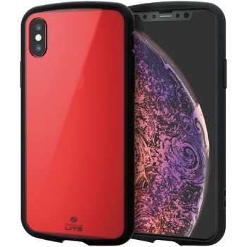 PM-A18BTSLCRD iPhoneX iPhoneXS �P�[�X �J�o�[ TPU �|���J�[�{�l�[�g �ϏՌ� �X�g���b�v�z�[���t �G���R�� 28881616