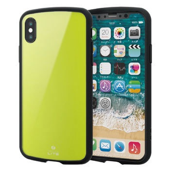 PM-A18BTSLGN iPhoneX iPhoneXS �P�[�X �J�o�[ TPU �|���J�[�{�l�[�g �ϏՌ� �X�g���b�v�z�[���t �G���R�� 28881634