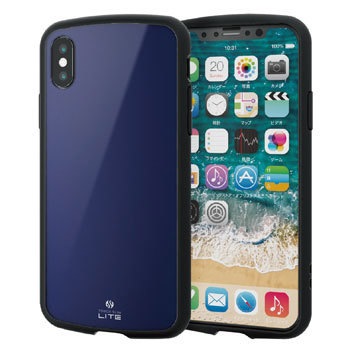 PM-A18BTSLNV iPhoneX iPhoneXS �P�[�X �J�o�[ TPU �|���J�[�{�l�[�g �ϏՌ� �X�g���b�v�z�[���t �G���R�� 28881643