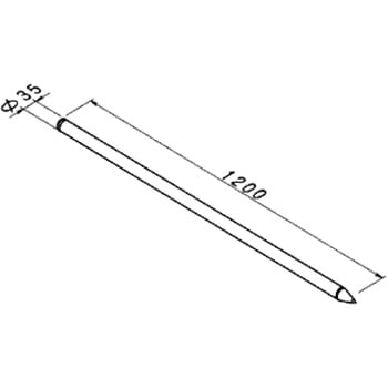 鋼製遣り方 ポール1200 NSP