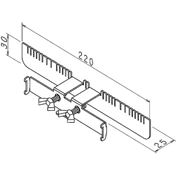鋼製遣り方 水糸受け(120-200巾用) NSP