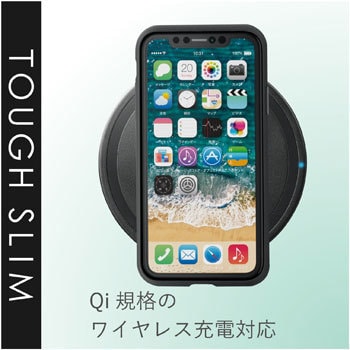 Iphoneケース Xr用 衝撃吸収 Tough Slim リングストラップ付き エレコム Iphoneケース 通販モノタロウ Pm A18cts2bk