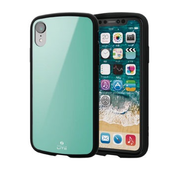 PM-A18CTSLBUL iPhoneXR �P�[�X �J�o�[ TPU �|���J�[�{�l�[�g �ϏՌ� �X�g���b�v�z�[���t �G���R�� 28884023