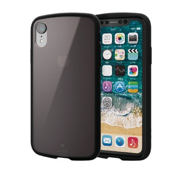 PM-A18CTSLCBK iPhoneXR �P�[�X �J�o�[ TPU �|���J�[�{�l�[�g �ϏՌ� �X�g���b�v�z�[���t �G���R�� 28884039
