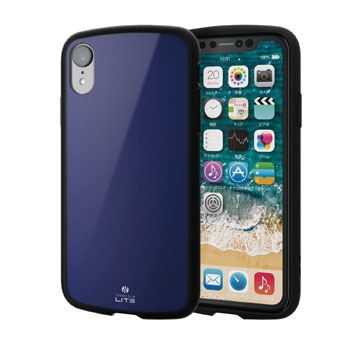 PM-A18CTSLNV iPhoneXR �P�[�X �J�o�[ TPU �|���J�[�{�l�[�g �ϏՌ� �X�g���b�v�z�[���t �G���R�� 28884136