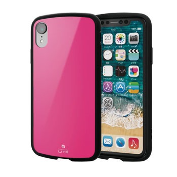 PM-A18CTSLPN iPhoneXR �P�[�X �J�o�[ TPU �|���J�[�{�l�[�g �ϏՌ� �X�g���b�v�z�[���t �G���R�� 28884145
