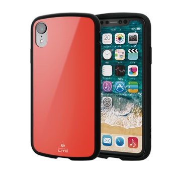 PM-A18CTSLRD iPhoneXR �P�[�X �J�o�[ TPU �|���J�[�{�l�[�g �ϏՌ� �X�g���b�v�z�[���t �G���R�� 28884154