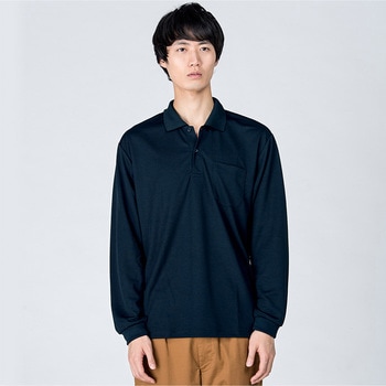 4.4オンスALPドライ長袖ポロシャツ(ポケット付) glimmer(トムス)