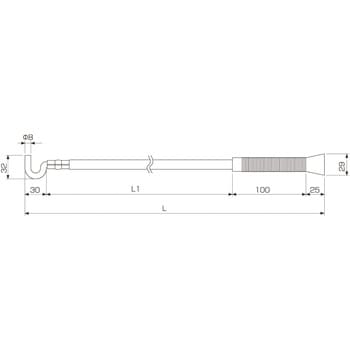 シャッターフック棒 500mm MK(丸喜金属本社)