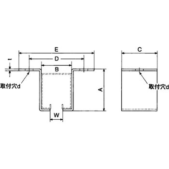 フィット天井受(スチール製) ヤボシ