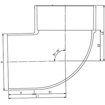 Maezawa VU継手 90°片受エルボ 前澤化成工業