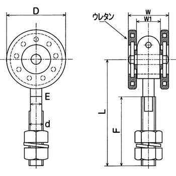ウレタン単車(スチール製) ヤボシ
