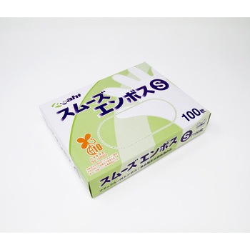 バイオマス ポリエチレン手袋 スムーズエンボス箱入(100枚入) Asahi