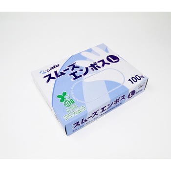 バイオマス ポリエチレン手袋 スムーズエンボス箱入(100枚入) Asahi