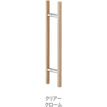 ドアハンドル(両面用) 25ΦX400mm クリアー MK(丸喜金属本社)