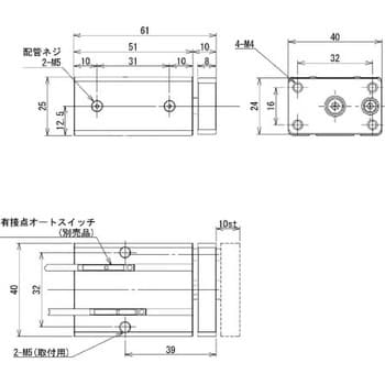 NCON-M30W ミニコンテナシリンダー・複動型 1個 アインツ 【通販サイト