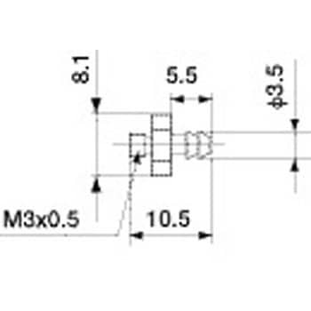 ホース用接続継手 接続後継M3 アインツ