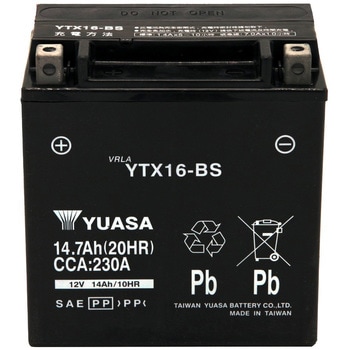 バイク用 バッテリー YTX16-BS