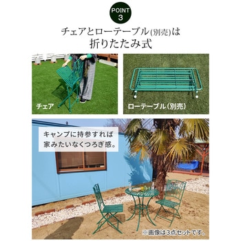 アイアン製ガーデンチェア2脚セット 「Sunny Leaf(サニーリーフ)」 住まいスタイル