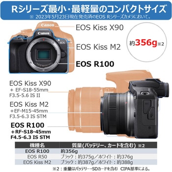 EOSR100-WZK ミラーレスカメラ EOS R100 ダブルズームキット 1個 Canon