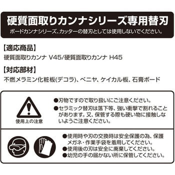 硬質面取りカンナ用セラミック替刃 Tjmデザイン タジマツール 鉋 カンナ 本体 通販モノタロウ Tmkb C50