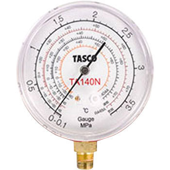 圧力計 TA140N R448A・R404Aハイブリッド型圧力計 1個 イチネンTASCO 【通販