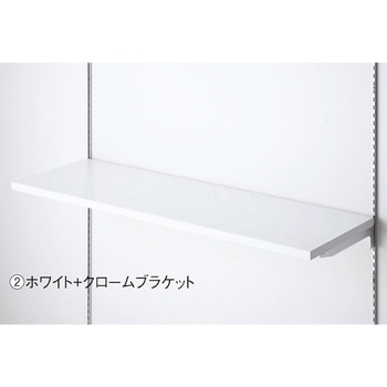 システム什器 木棚セット W60cmタイプ クロームブラケット D30cm ストア・エキスプレス