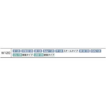 システム什器 木製フォールディング収納トロッコ W120cm用 ストア・エキスプレス