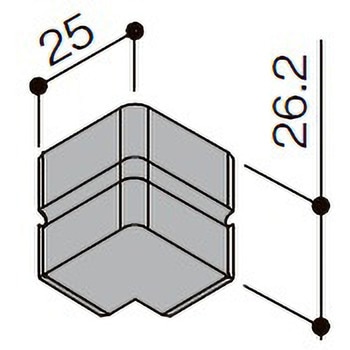廻り縁用コーナーキャップ(出隅用) ファミリータイプ TOSTEM(LIXIL)