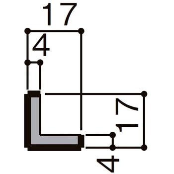 見切り縁 出隅用 トステム(LIXIL)