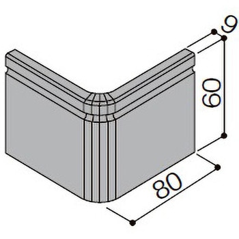 幅木丸コーナー埋込タイプ用ファミリータイプ TOSTEM(LIXIL)