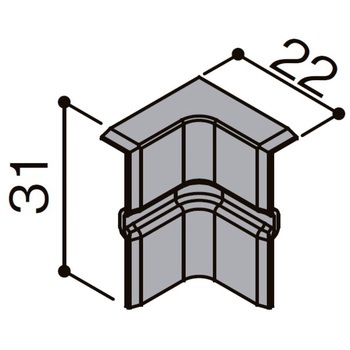 幅木用コーナーキャップ(入隅用)スマートタイプ TOSTEM(LIXIL)