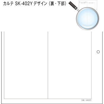 カルテ用紙 2号 2穴あきタイプ 金鵄製作所