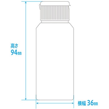 ワンタッチキャップ付きNK投薬瓶(目盛りなし) 金鵄製作所