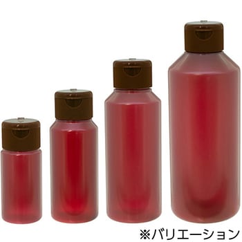 ワンタッチキャップ付きNK茶投薬瓶(目盛りなし) 金鵄製作所
