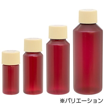 セーフティキャップ付きNK茶投薬瓶(目盛りなし) 金鵄製作所
