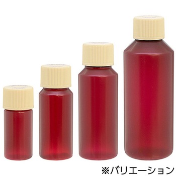 セーフティキャップ付きNK茶投薬瓶(目盛りなし) 金鵄製作所