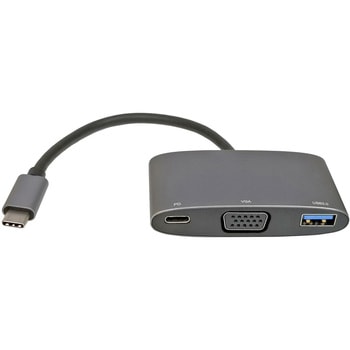Type-C to VGA マルチ Dock アダプタ シルバー Vodaview
