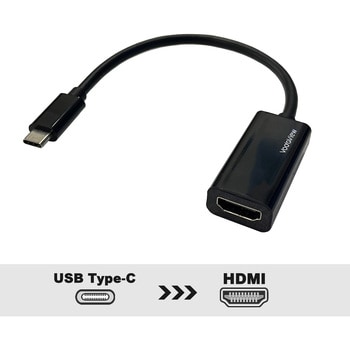 VV-USCHDMI-B-DO Type-C to HDMI 変換アダプタ Vodaview 黒色 対応 3重