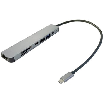 Type-C to マルチ Dock Hub アダプタ コンパクトサイズ 4K60Hz対応 - Vodaview