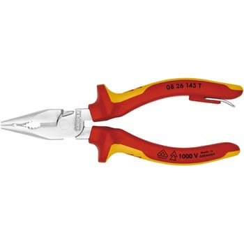絶縁ニードルノーズペンチ 落下防止 KNIPEX(クニペックス)