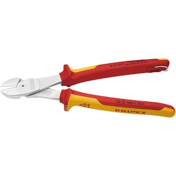 絶縁強力斜ニッパー 落下防止 KNIPEX(クニペックス)