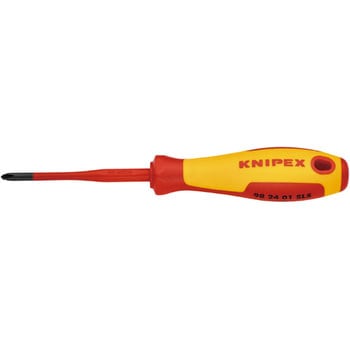スリム絶縁ドライバー (プラス/マイナス) KNIPEX(クニペックス)