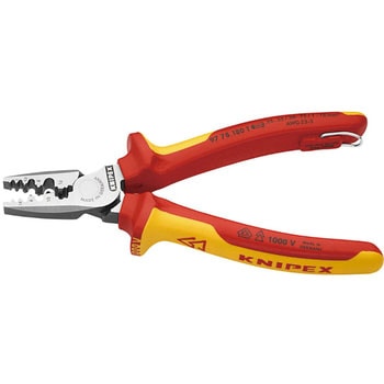 絶縁圧着ペンチ 落下防止 KNIPEX(クニペックス)