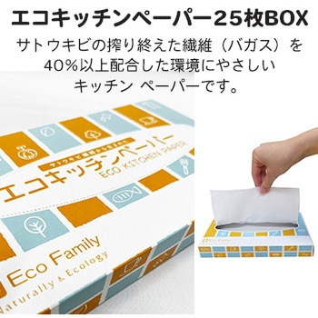 エコキッチンペーパー25枚BOX 服部