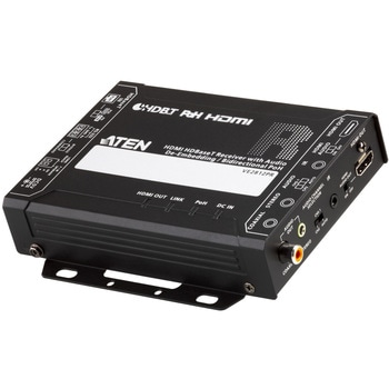 HDMI HDBaseT レシーバー(オーディオ・ディエンベデッド&双方向PoH対応) ATEN